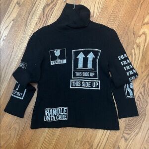 Moschino Black Couture Sweater